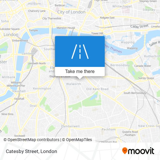 Catesby Street map