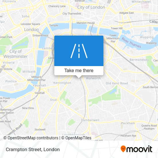 Crampton Street map
