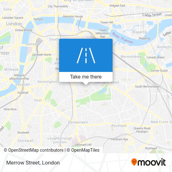 Merrow Street map