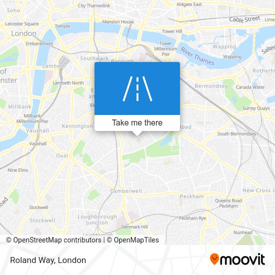 Roland Way map