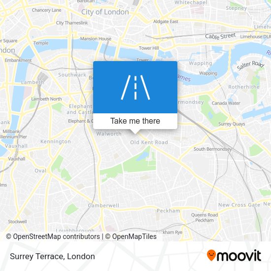Surrey Terrace map