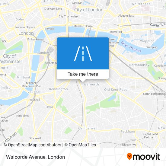 Walcorde Avenue map