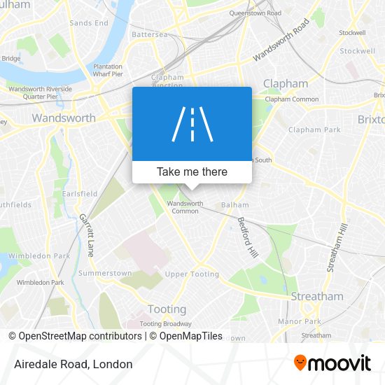 Airedale Road map