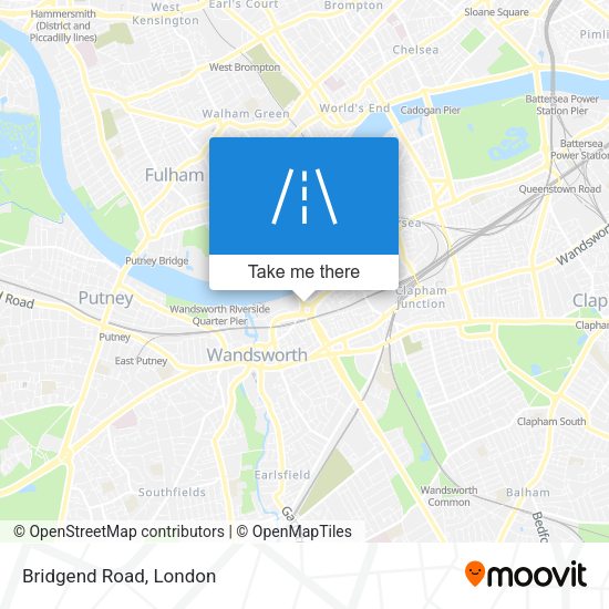Bridgend Road map