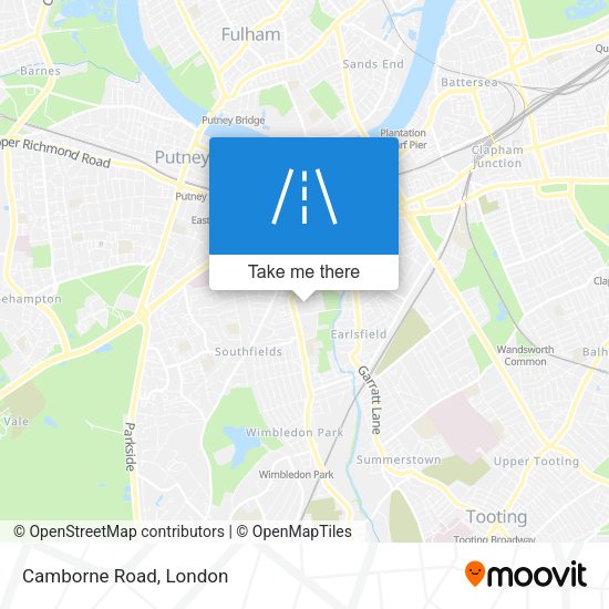Camborne Road map