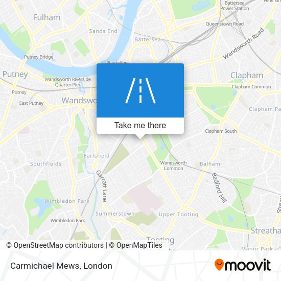 Carmichael Mews map