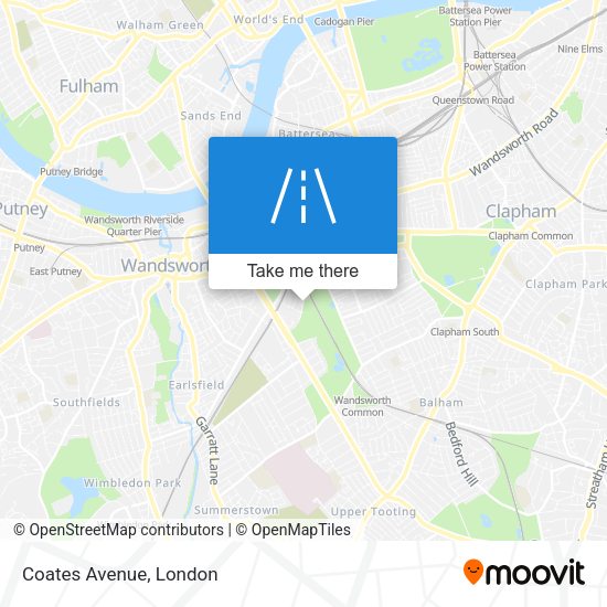 Coates Avenue map