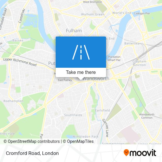 Cromford Road map