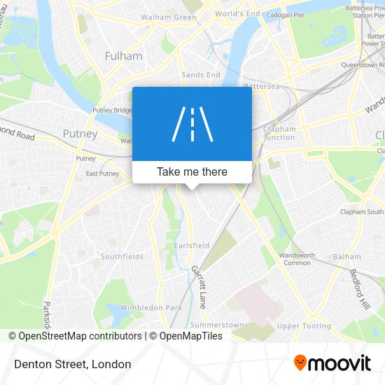 Denton Street map