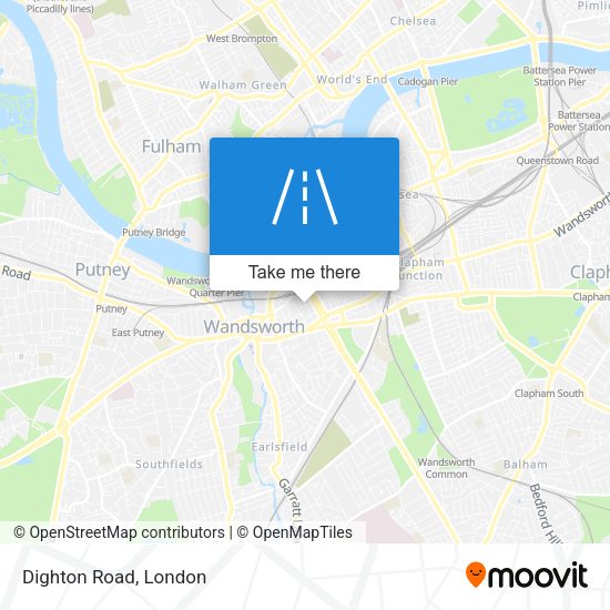Dighton Road map