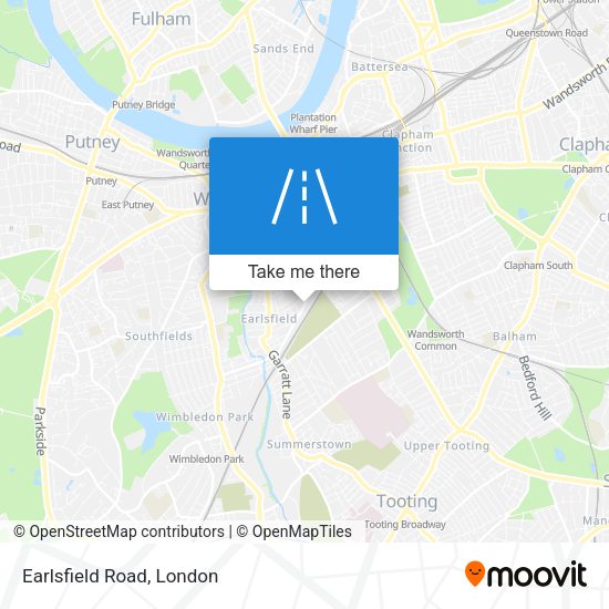 Earlsfield Road map