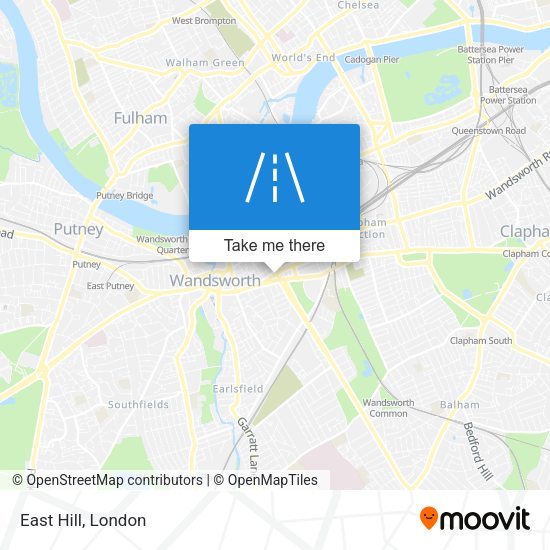 East Hill map