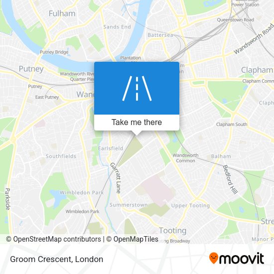 Groom Crescent map