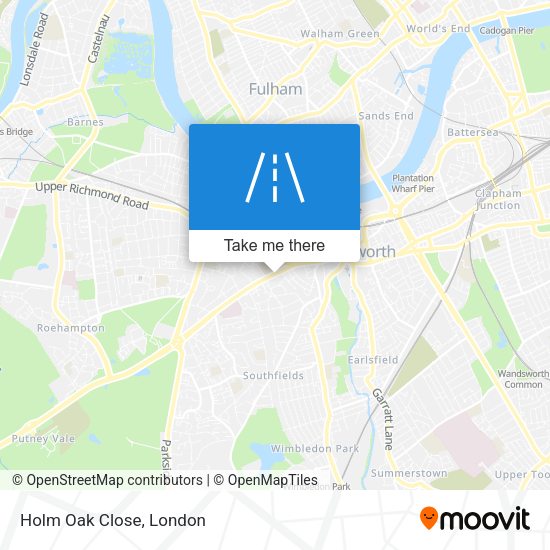 Holm Oak Close map