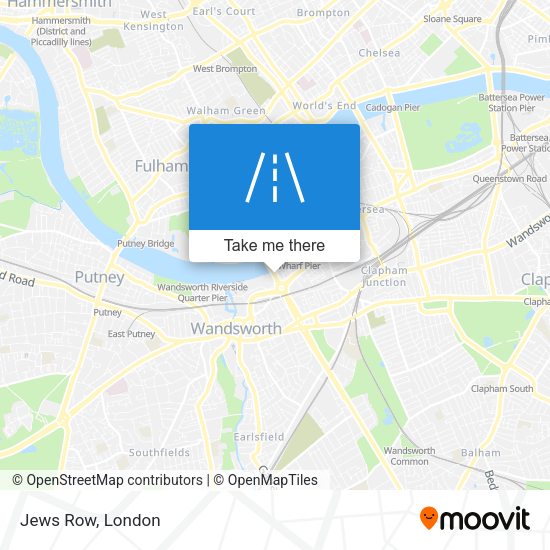 Jews Row map