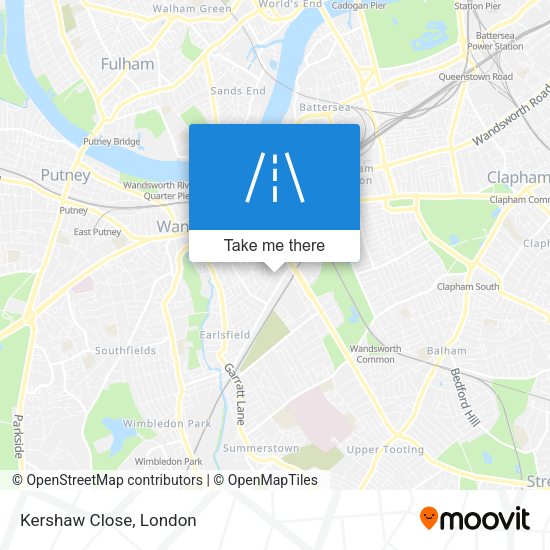 Kershaw Close map