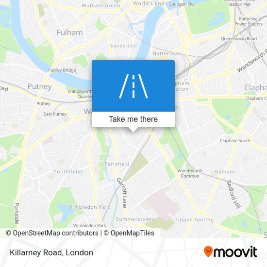 Killarney Road map