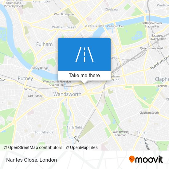 Nantes Close map