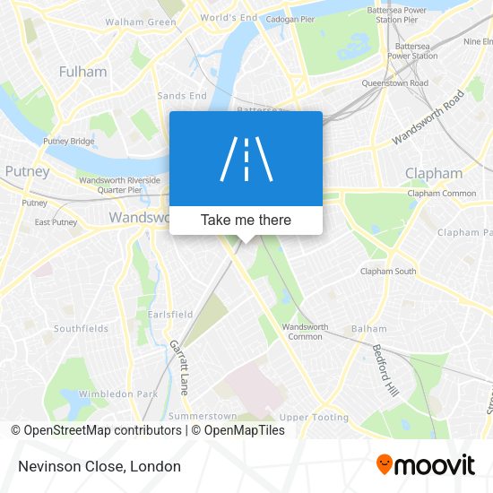 Nevinson Close map