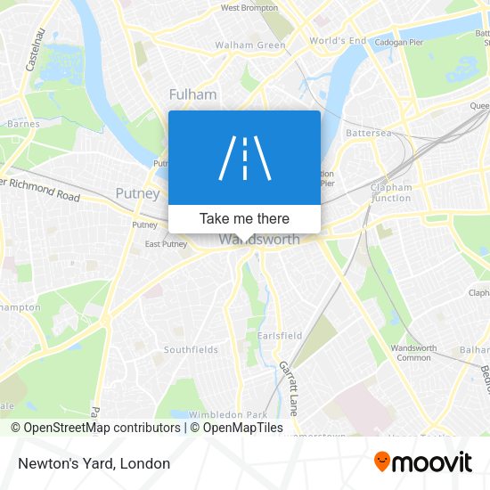 Newton's Yard map
