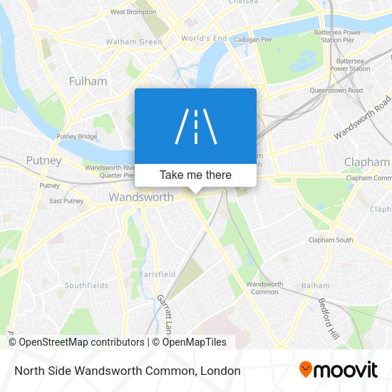 North Side Wandsworth Common map