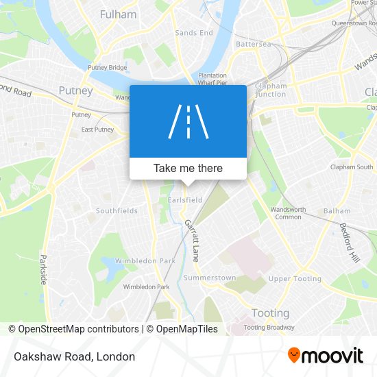 Oakshaw Road map