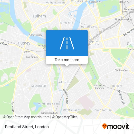 Pentland Street map