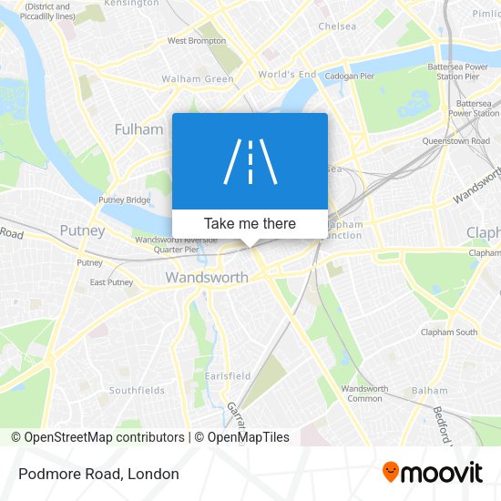 Podmore Road map