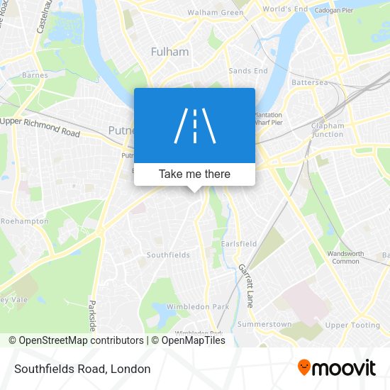 Southfields Road map