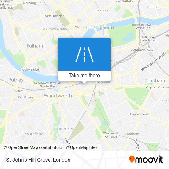 St John's Hill Grove map