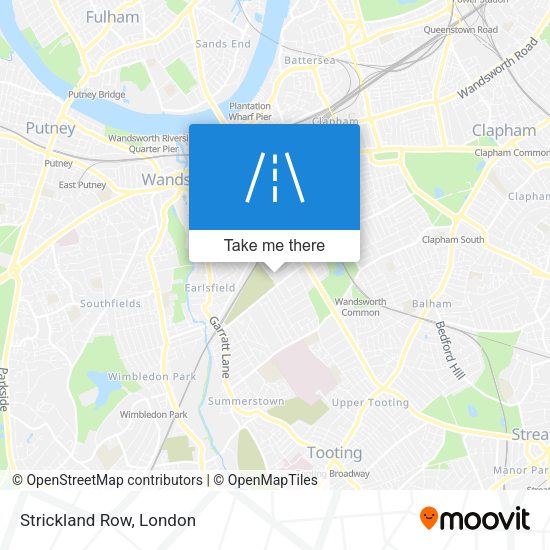 How to get to Strickland Row in Wandsworth by Bus, Train or Tube?
