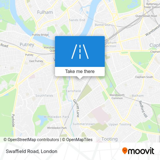 Swaffield Road map