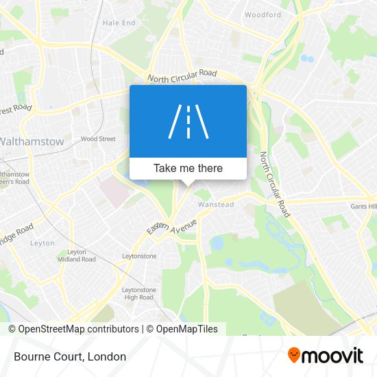 Bourne Court map
