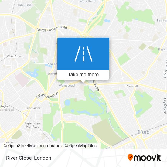 River Close map