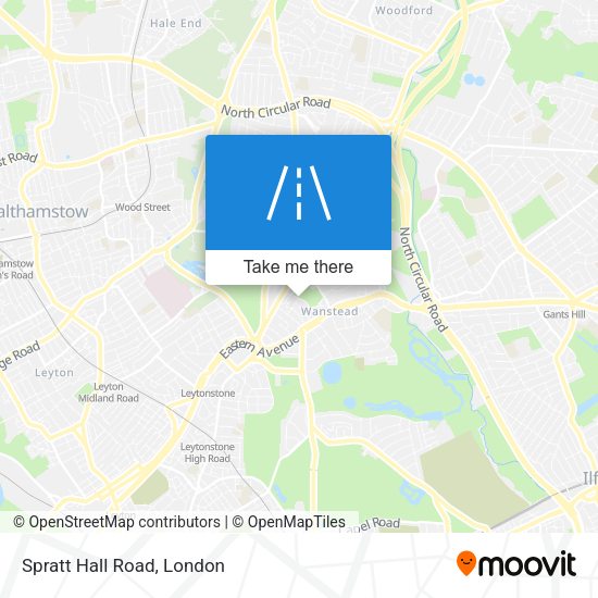 Spratt Hall Road map