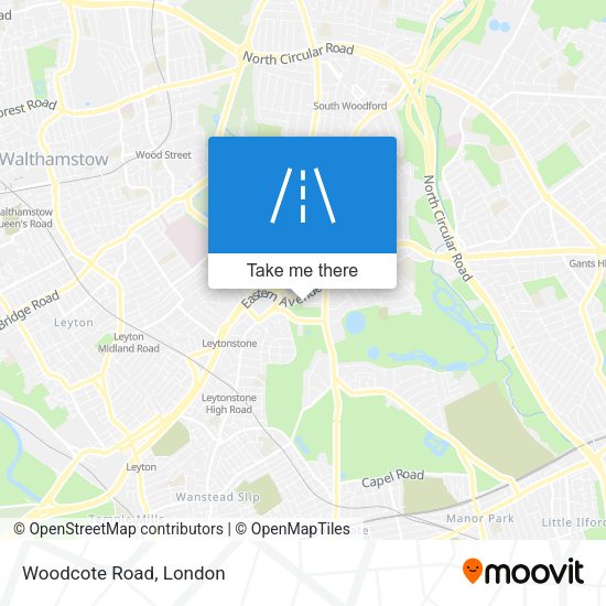 Woodcote Road map