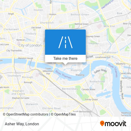 Asher Way map