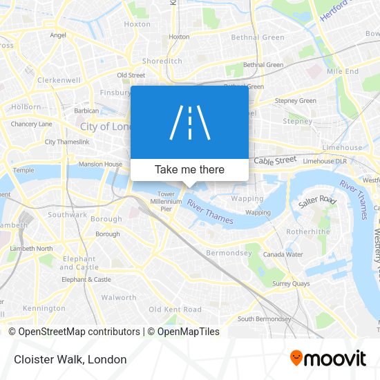 Cloister Walk map