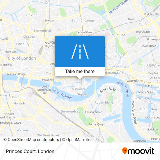 Princes Court map