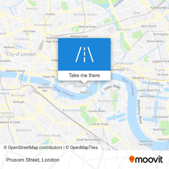 Prusom Street map