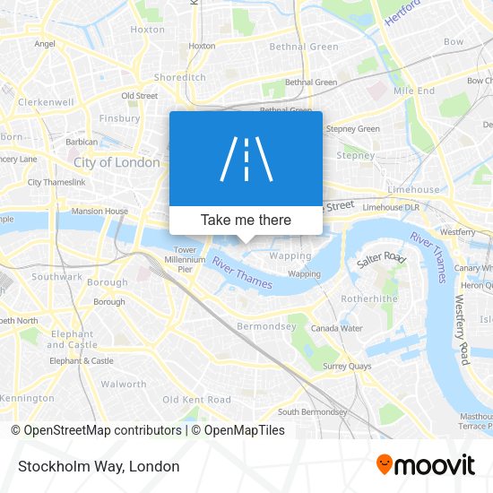 Stockholm Way map
