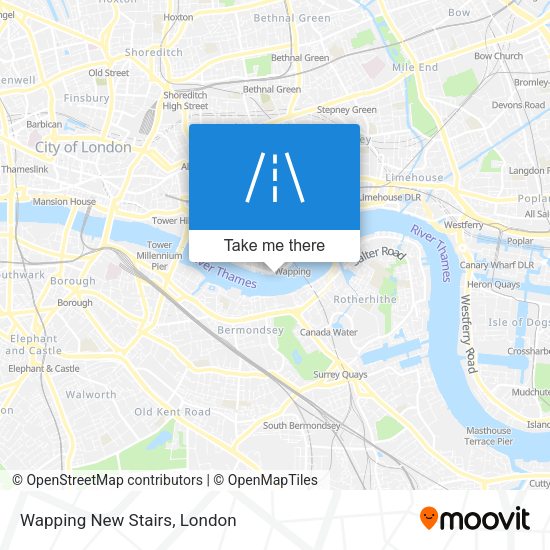 Wapping New Stairs map