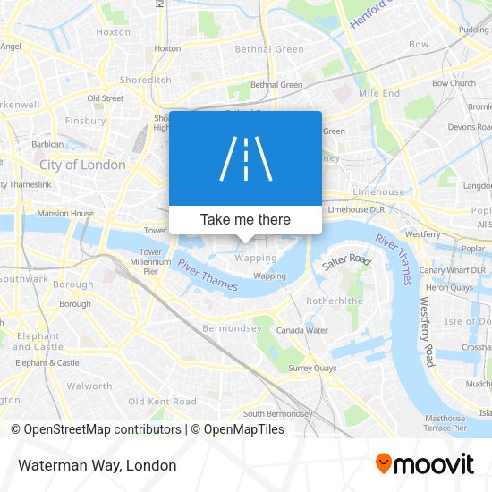 Waterman Way map
