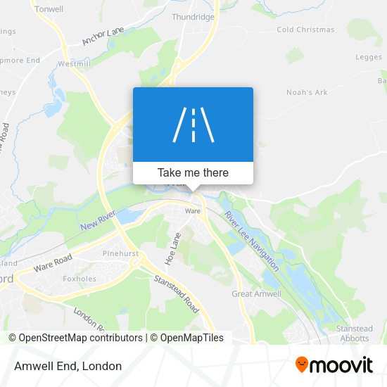 Amwell End map