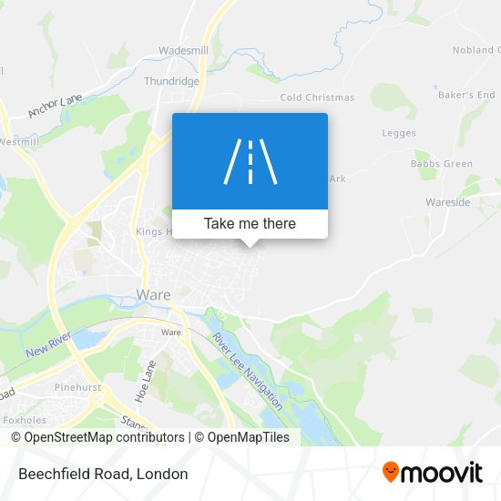 Beechfield Road map