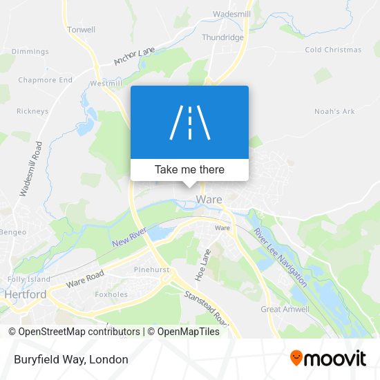 Buryfield Way map