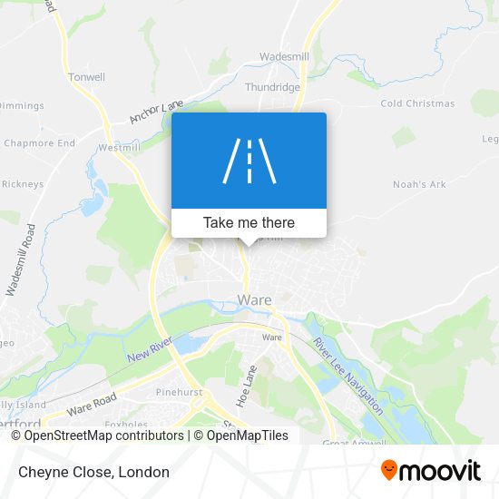 Cheyne Close map