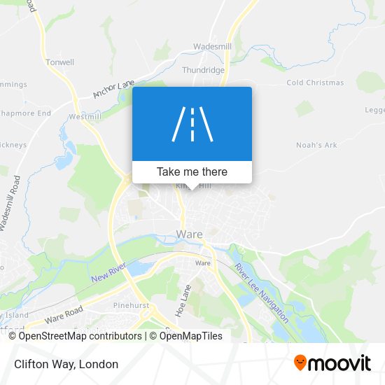 Clifton Way map