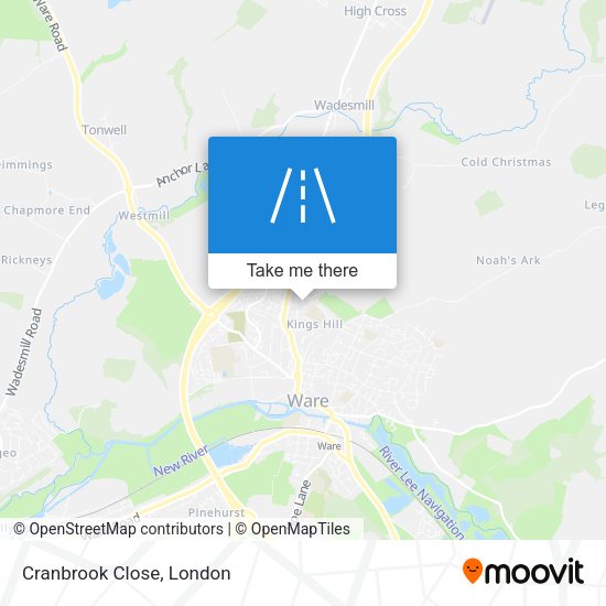 Cranbrook Close map