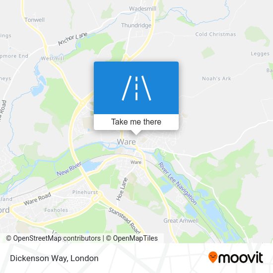 Dickenson Way map